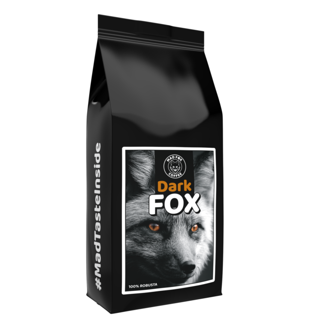 Kawa ziarnista Dark Fox 100% Robusta 1 kg